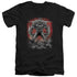SUPERMAN/DOOMSDAY DUST - S/S ADULT V-NECK 30/1 - BLACK