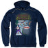 SUPERMAN/QUICK CHANGE - ADULT PULLOVER HOODIE - NAVY