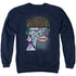 SUPERMAN/QUICK CHANGE - ADULT CREWNECK SWEATSHIRT - NAVY