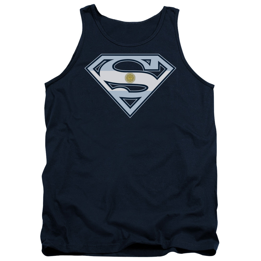 SUPERMAN/ARGENTINIAN SHIELD - ADULT TANK - NAVY