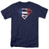 SUPERMAN/FRENCH SHIELD - S/S ADULT 18/1 - NAVY