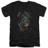 SUPERMAN/EPIC BATTLE - S/S ADULT V-NECK 30/1 - BLACK