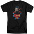 SUPERMAN/DISPLEASED - S/S ADULT TALL 18/1 - BLACK