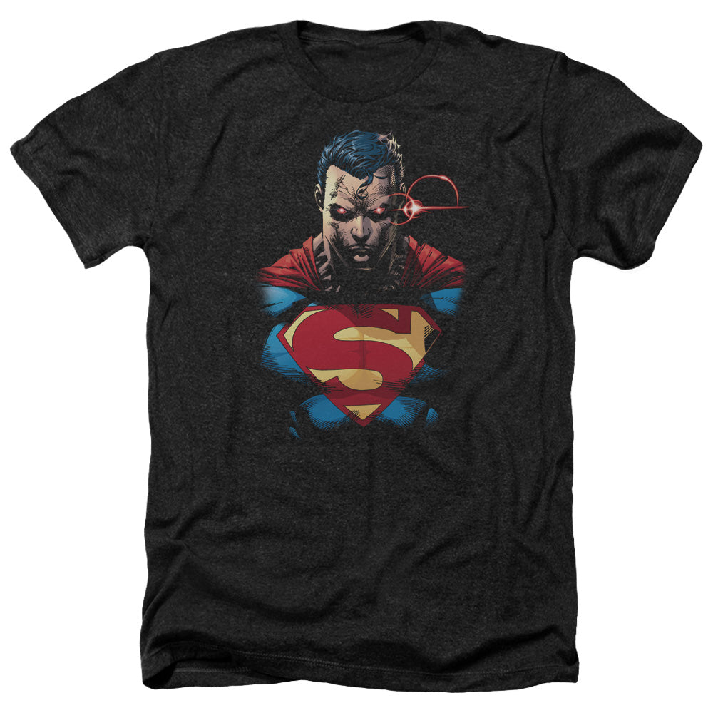 SUPERMAN/DISPLEASED - ADULT HEATHER - BLACK
