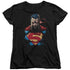SUPERMAN/DISPLEASED - S/S WOMENS TEE - BLACK