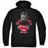 SUPERMAN/HEAT VISION CHARGED - ADULT PULLOVER HOODIE - BLACK