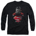 SUPERMAN/HEAT VISION CHARGED - L/S ADULT 18/1 - BLACK