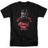 SUPERMAN/HEAT VISION CHARGED - S/S ADULT 18/1 - BLACK