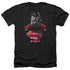 SUPERMAN/HEAT VISION CHARGED - ADULT HEATHER - BLACK