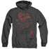 SUPERMAN/RED SON - ADULT HEATHER HOODIE - BLACK