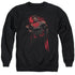 SUPERMAN/RED SON - ADULT CREWNECK SWEATSHIRT - BLACK
