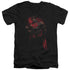 SUPERMAN/RED SON - S/S ADULT V-NECK 30/1 - BLACK