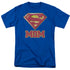 SUPERMAN/SUPER MOM - S/S ADULT 18/1 - ROYAL BLUE