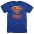 SUPERMAN/SUPER KID - ADULT HEATHER - ROYAL BLUE