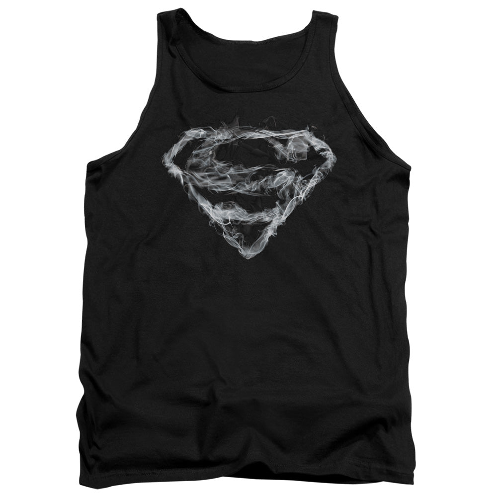 SUPERMAN/SMOKING SHIELD - ADULT TANK - BLACK