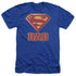 SUPERMAN/SUPER DAD - ADULT HEATHER - ROYAL BLUE
