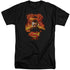 SUPERMAN/MAN ON FIRE - S/S ADULT TALL 18/1 - BLACK