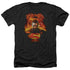 SUPERMAN/MAN ON FIRE - ADULT HEATHER - BLACK