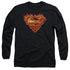 SUPERMAN/HOT METAL -  L/S ADULT 18/1  - BLACK