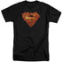 SUPERMAN/HOT METAL - S/S ADULT TALL 18/1 - BLACK