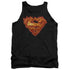 SUPERMAN/HOT METAL - ADULT TANK - BLACK