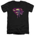 SUPERMAN/BIZARRO & LOGO - S/S ADULT V-NECK 30/1 - BLACK