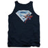 SUPERMAN/SUPERMAN & CRYSTAL LOGO - ADULT TANK - NAVY