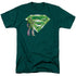 SUPERMAN/LEX & KRYPTONITE LOGO - S/S ADULT 18/1 - HUNTER GREEN