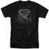 SUPERMAN/SKYLINE - S/S ADULT TALL 18/1 - BLACK