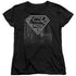 SUPERMAN/SKYLINE - S/S WOMENS TEE - BLACK