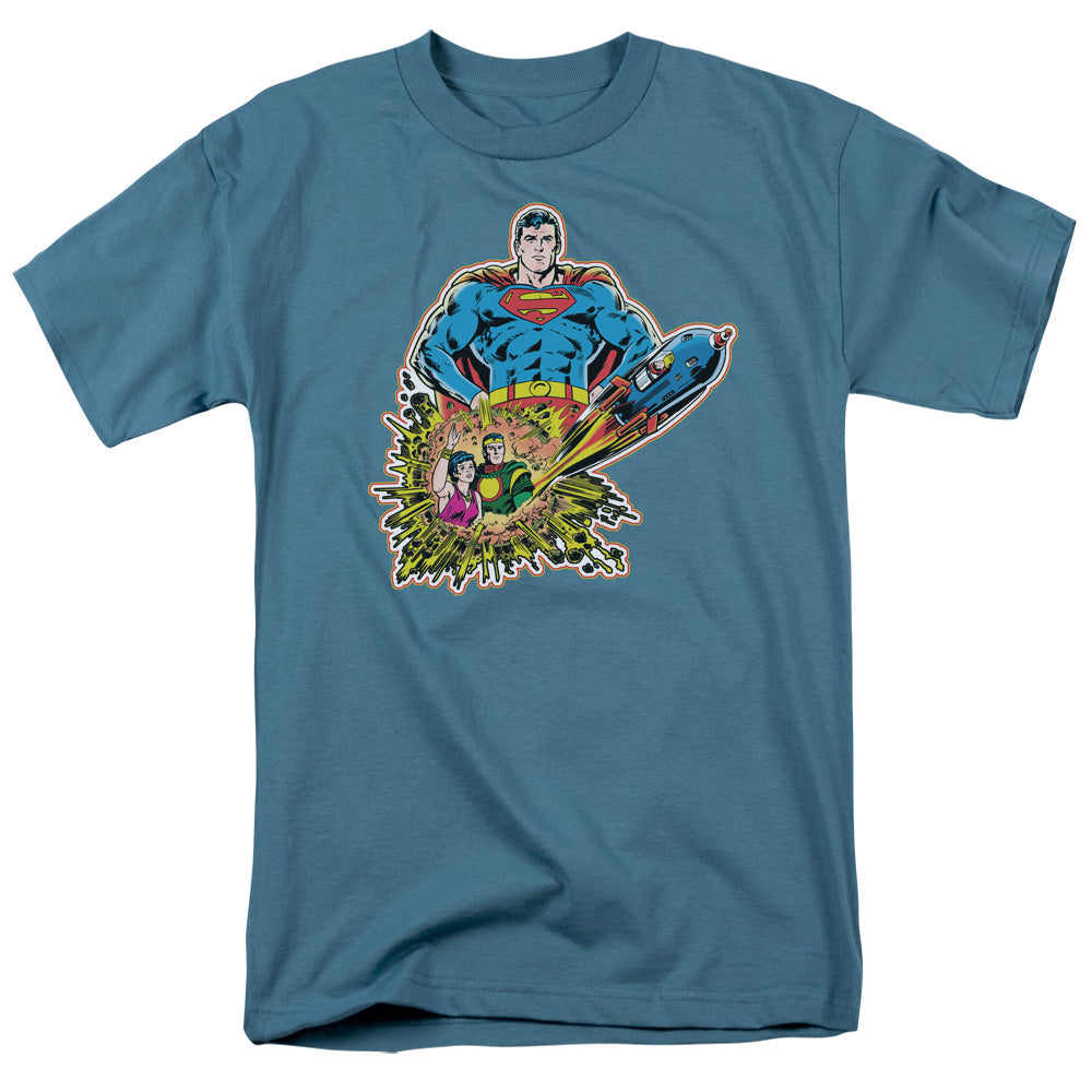 SUPERMAN/DOOMED PLANET - S/S ADULT 18/1 - SLATE