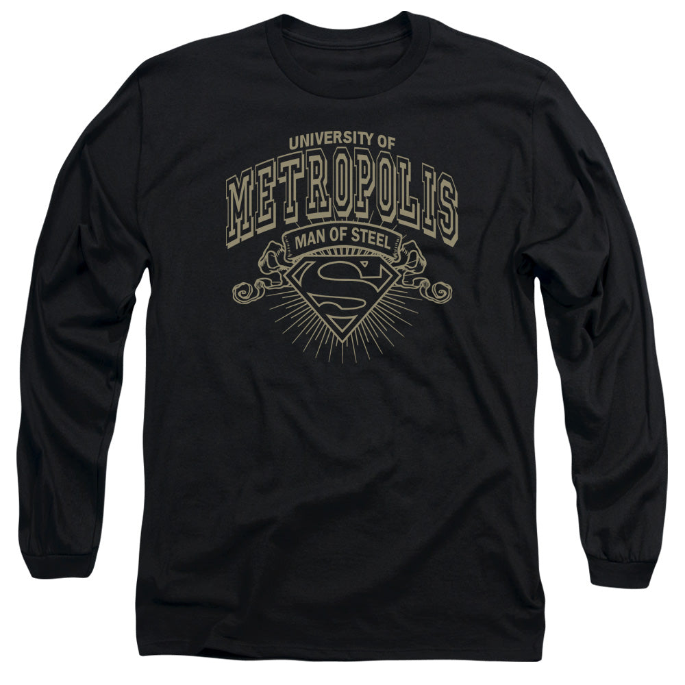 SUPERMAN/UNIVERSITY OF METROPOLIS -  L/S ADULT 18/1  - BLACK