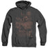 SUPERMAN/SOMBER POWER - ADULT HEATHER HOODIE - BLACK