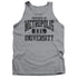 SUPERMAN/PROPERTY OF MU - ADULT TANK - ATHLETIC HEATHER