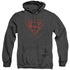 SUPERMAN/LA - ADULT HEATHER HOODIE - BLACK