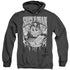SUPERMAN/SUPER METAL - ADULT HEATHER HOODIE - BLACK