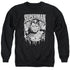 SUPERMAN/SUPER METAL - ADULT CREWNECK SWEATSHIRT - BLACK