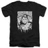 SUPERMAN/SUPER METAL - S/S ADULT V-NECK 30/1 - BLACK