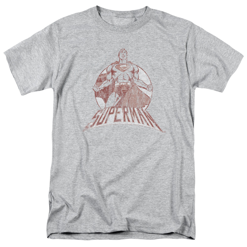 SUPERMAN/SUPER BAD - S/S ADULT 18/1 - ATHLETIC HEATHER