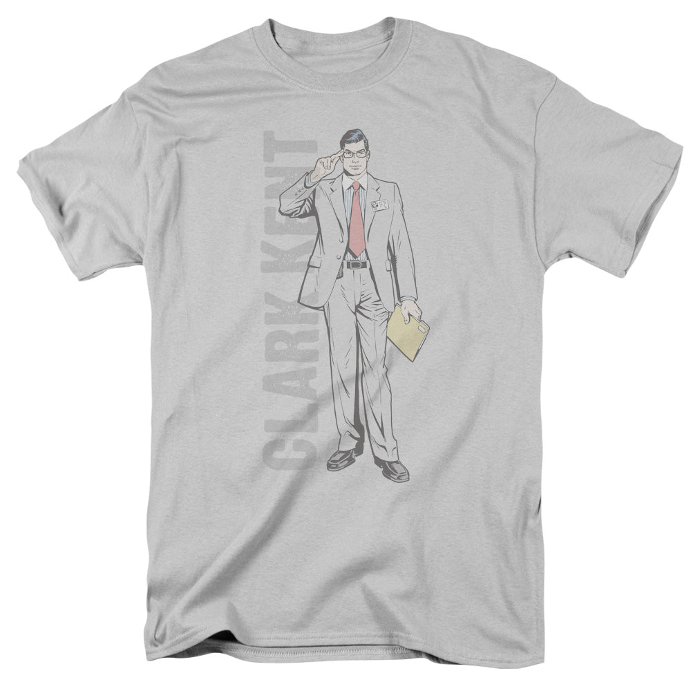 SUPERMAN/CLARK KENT - S/S ADULT 18/1 - SILVER