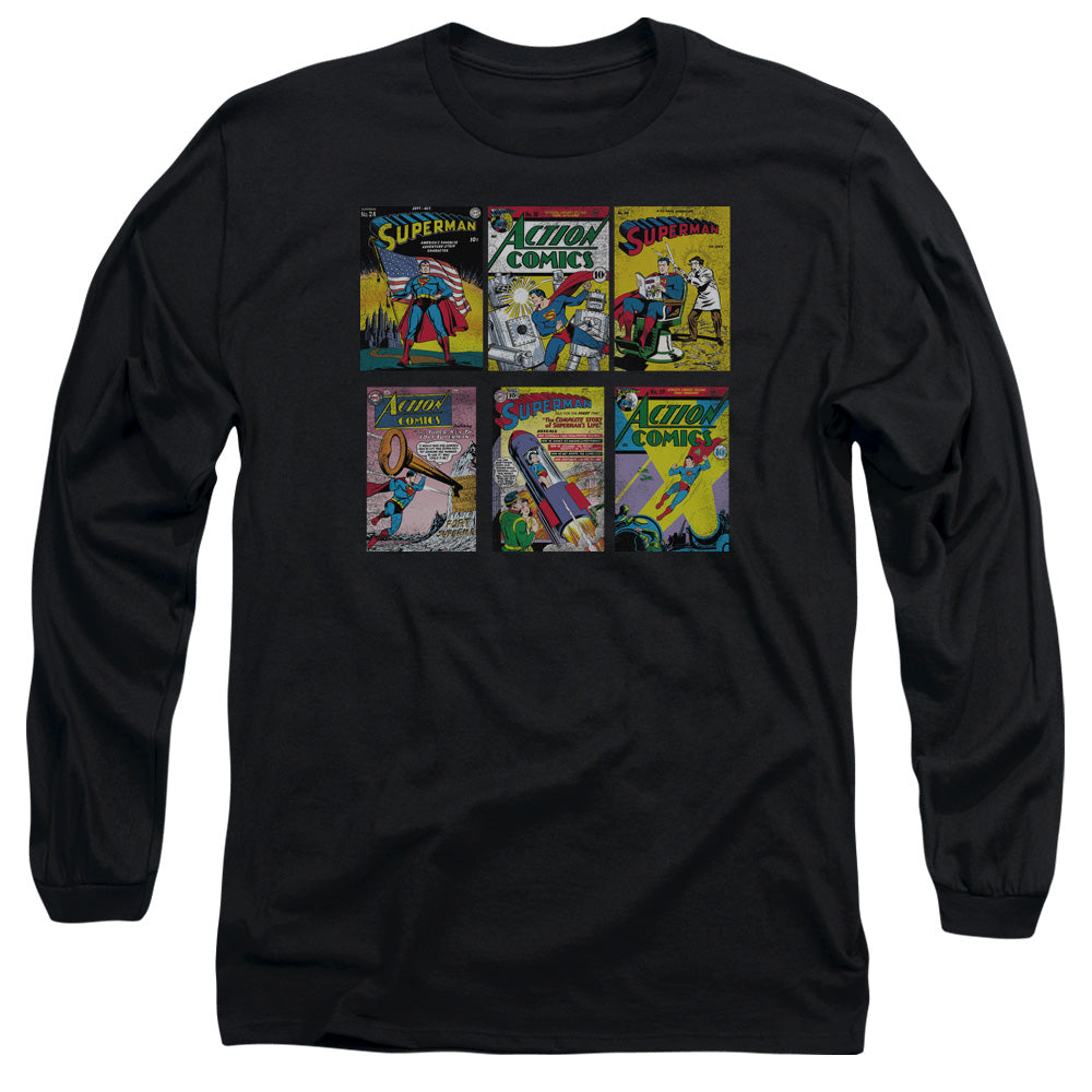 SUPERMAN/SM COVERS - L/S ADULT 18/1 - BLACK