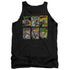 SUPERMAN/SM COVERS - ADULT TANK - BLACK