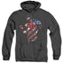SUPERMAN/THE AMERICAN WAY - ADULT HEATHER HOODIE - BLACK