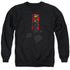 SUPERMAN/SUPER BOOTH - ADULT CREWNECK SWEATSHIRT - BLACK