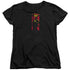 SUPERMAN/SUPER BOOTH - S/S WOMENS TEE - BLACK