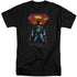 SUPERMAN/DARK ALLEY - S/S ADULT TALL 18/1 - BLACK