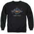 SUPERMAN/NERD RAGE - ADULT CREWNECK SWEATSHIRT - BLACK