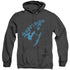 SUPERMAN/DARKNESS - ADULT HEATHER HOODIE - BLACK