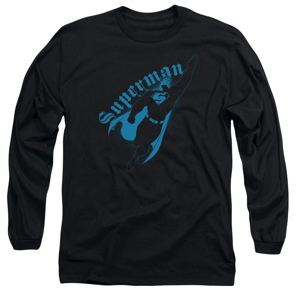 SUPERMAN/DARKNESS - L/S ADULT 18/1 - BLACK