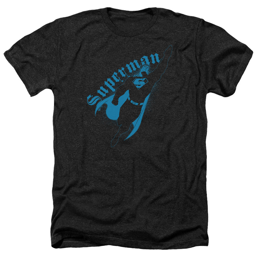 SUPERMAN/DARKNESS - ADULT HEATHER - BLACK